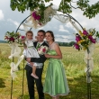 Svatebn� �aty Jany plus dopl�ky (kravata, stuhy)